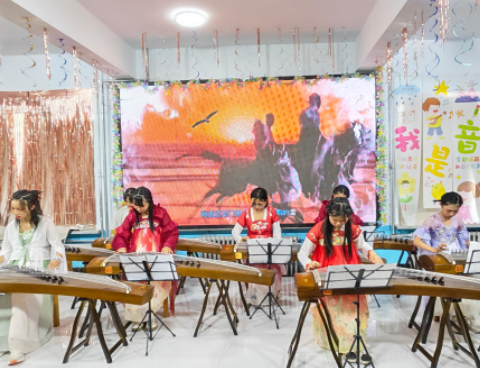 筝韵悠悠传古意 童心向美奏华章——围场县棋盘山学区大唤起小学成功举办第